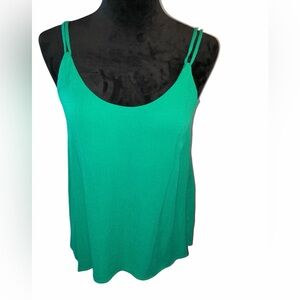 Zenana Vibrant Double Spaghetti Strap Tank Top, Size Small, NWT